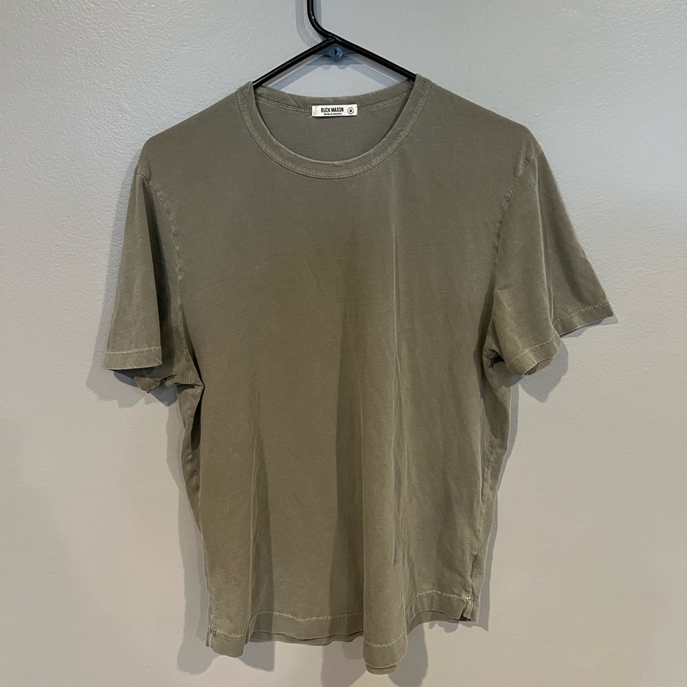 Buck Mason Curved Hem Slub Tee